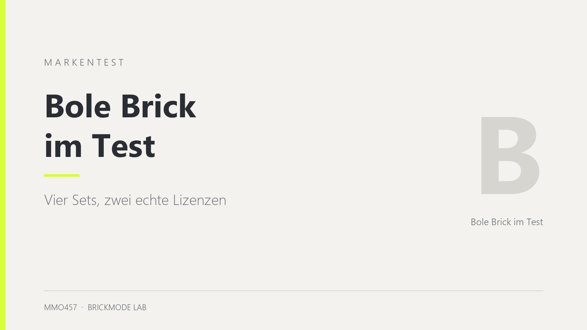 Bole Brick im Test — Markentest von MMO457