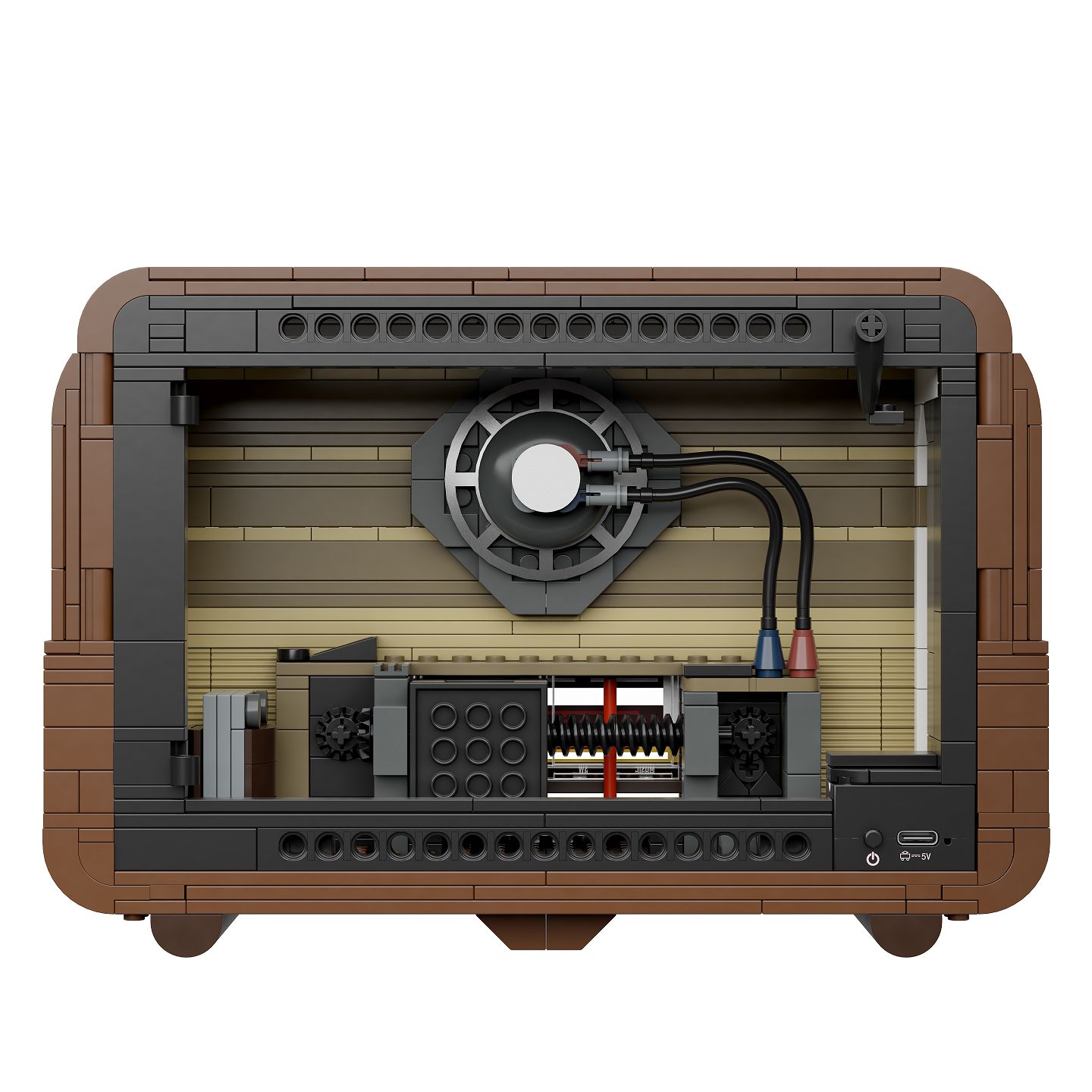 Pantasy 85048 Retro Radio Baustein Modell – Vintage Musikplayer, 811 Teile