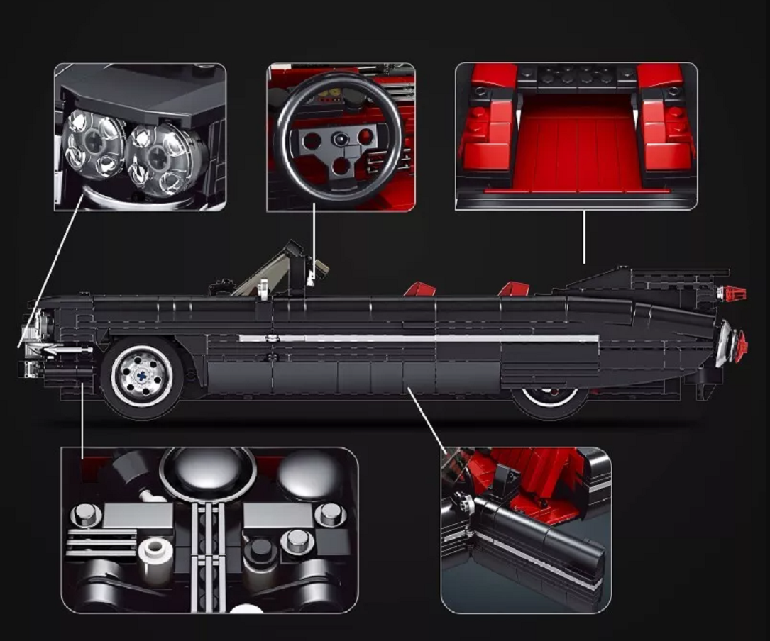 Mould King 10012S Cadillac Eldorado 1.245 Teile