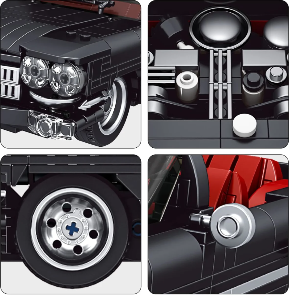 Mould King 10012S Cadillac Eldorado 1.245 Teile