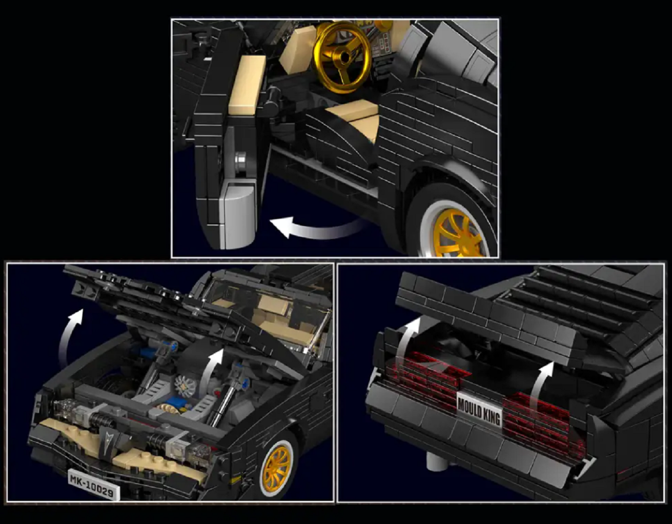 Mould King 10029 Firebird 1.557 Teile