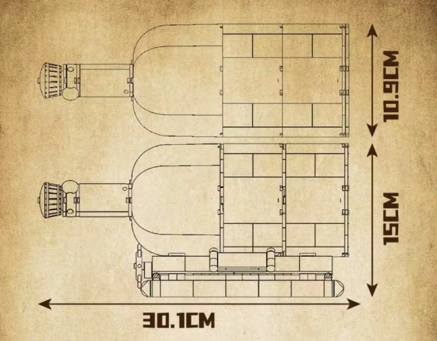Mould King 10070S Black Pearl in a Bottle 778 Teile
