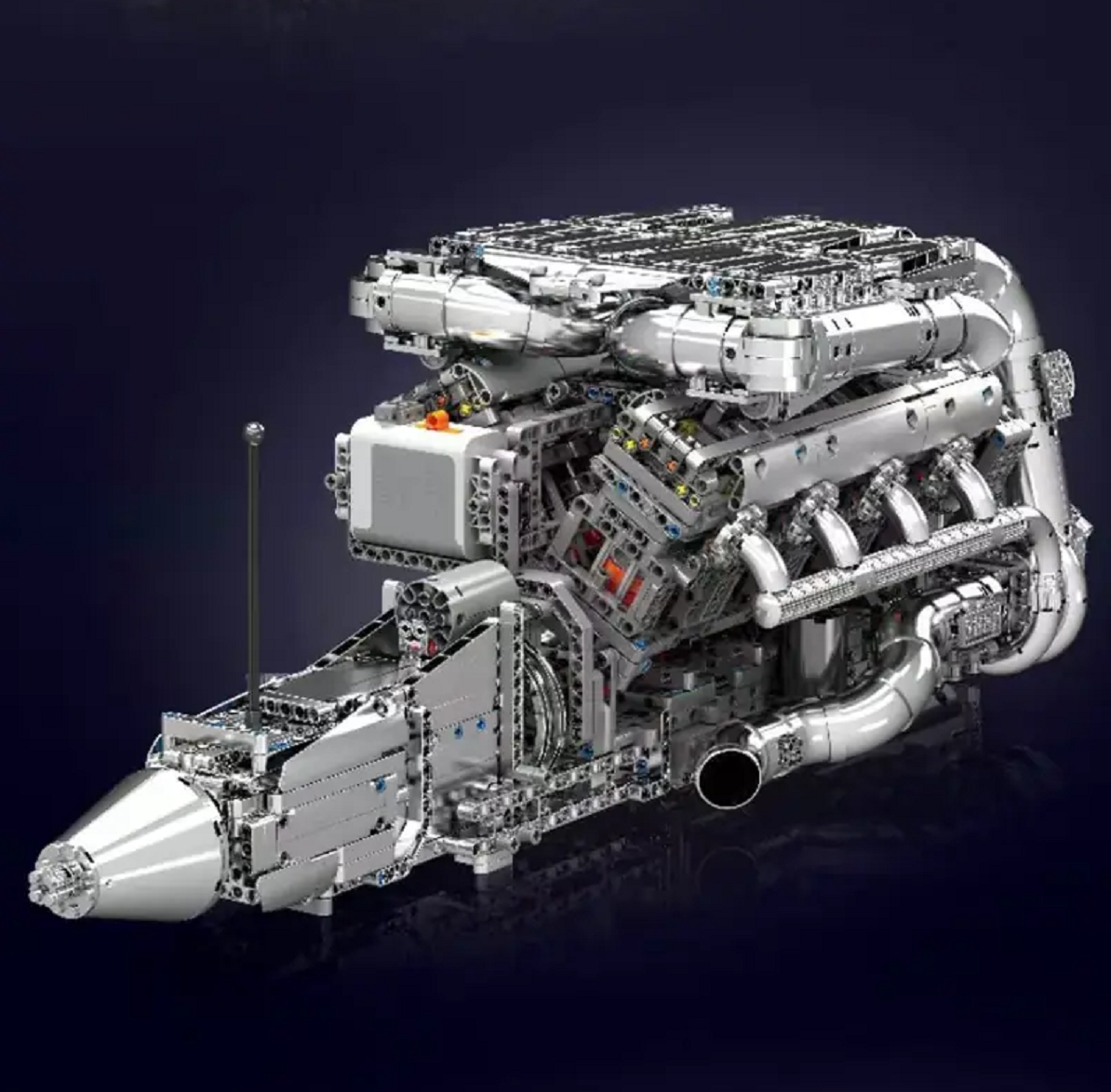 Mould King 10168 V8 Biturbo Motor mit 2.899 Teilen