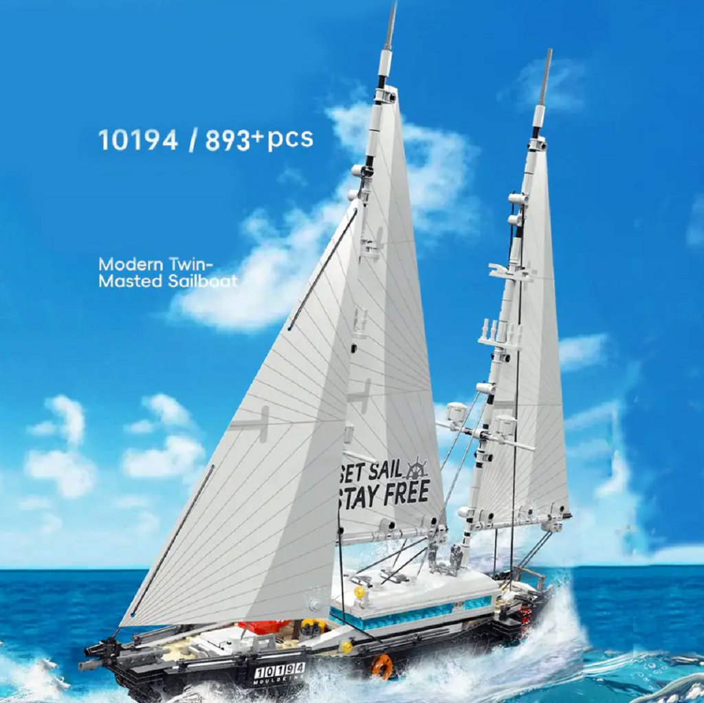 Mould King 10194 Zweimaster Segelboot 893 Teile