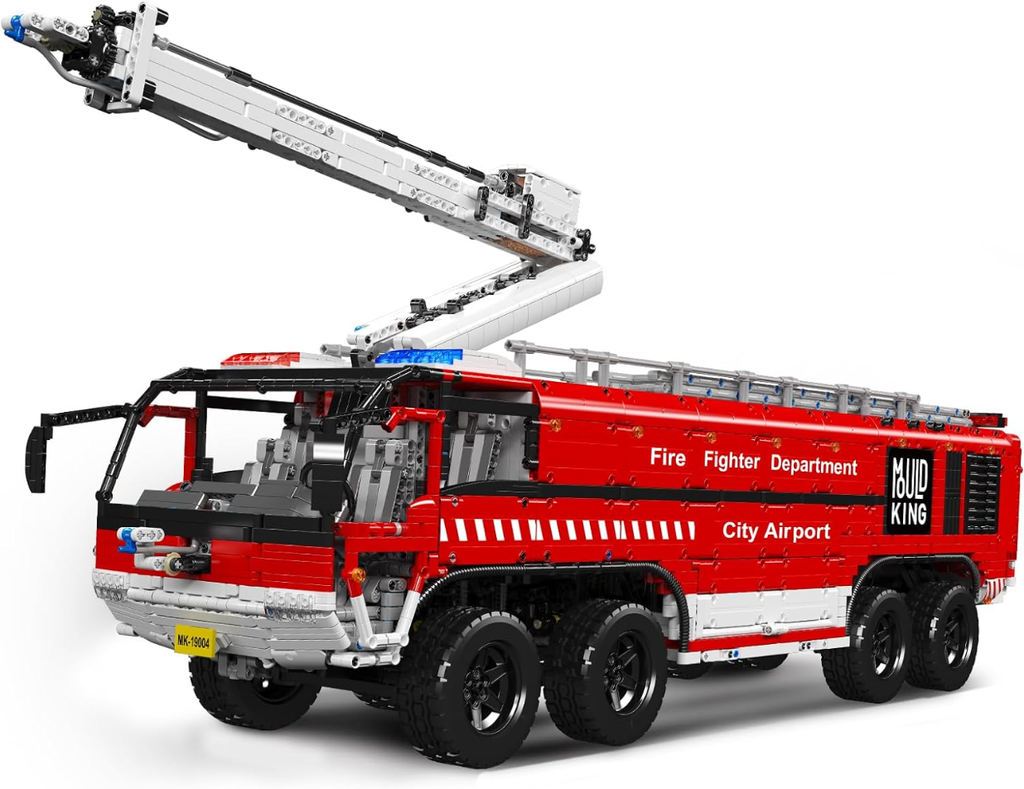 Mould King 19004S Feuerwehr Flughafen Rettungswagen 6.653 Teile
