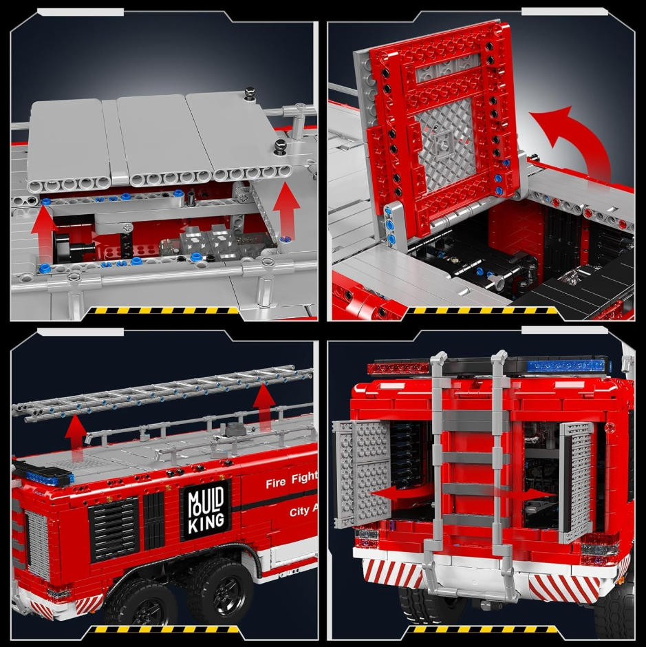 Mould King 19004S Feuerwehr Flughafen Rettungswagen 6.653 Teile