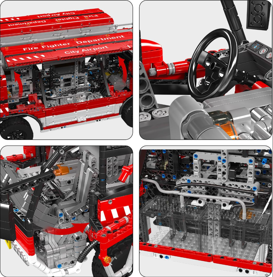 Mould King 19004S Feuerwehr Flughafen Rettungswagen 6.653 Teile