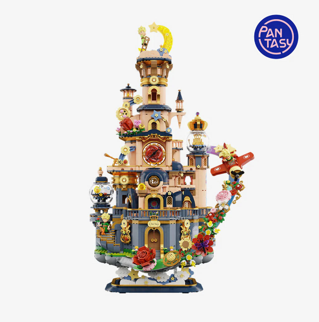 Pantasy 86326 Kleiner Prinz Sternenschloss Klemmbaustein Set – 3302 Teile Märchen Diorama Modell