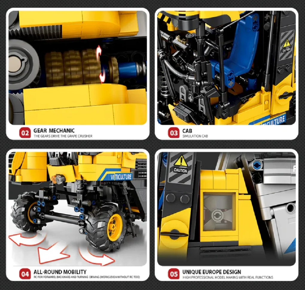 Reobrix 22026 Weinerntemaschine 1.622 Teile