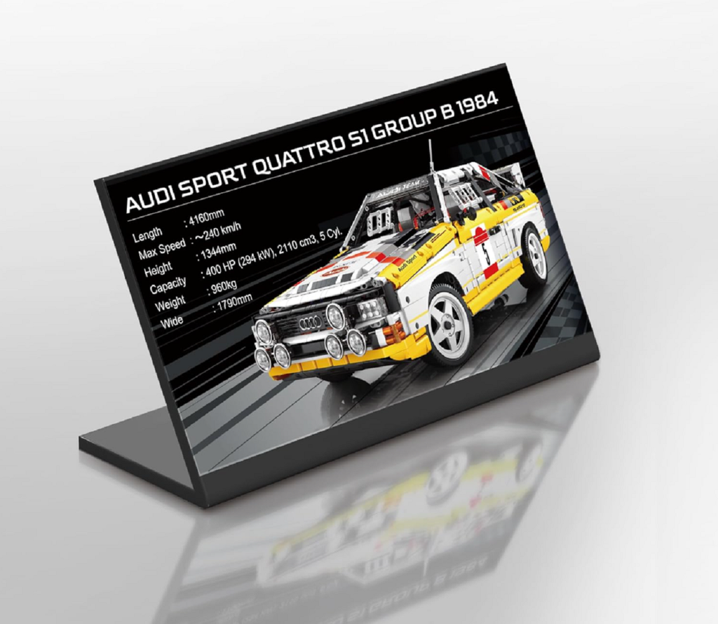 Bole Brick YC-23043 Audi Sport Quattro S1 mit 3.887 Teilen