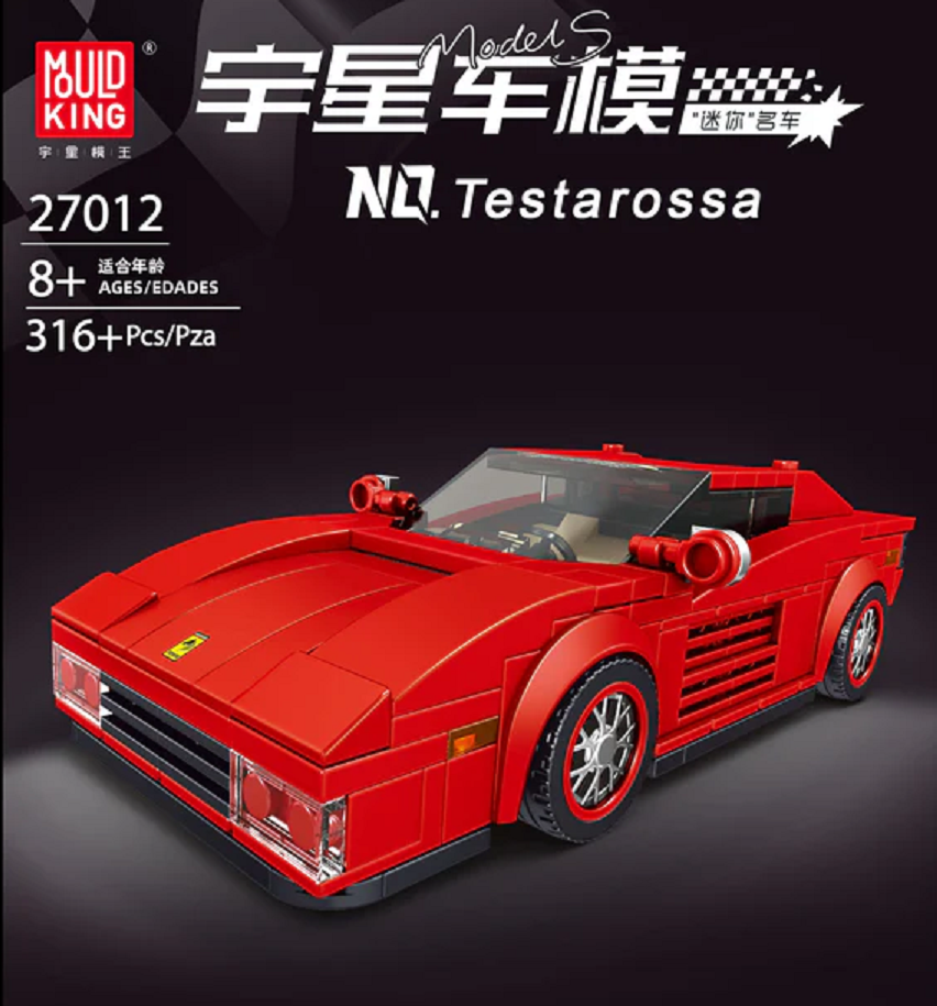 Mould King 27012S Speed Champion Testarossa 316 Teile