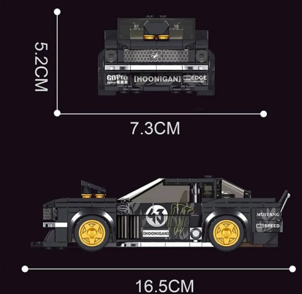 Mould King 27024S Speed Champion 1965er Mustang 408 Teile