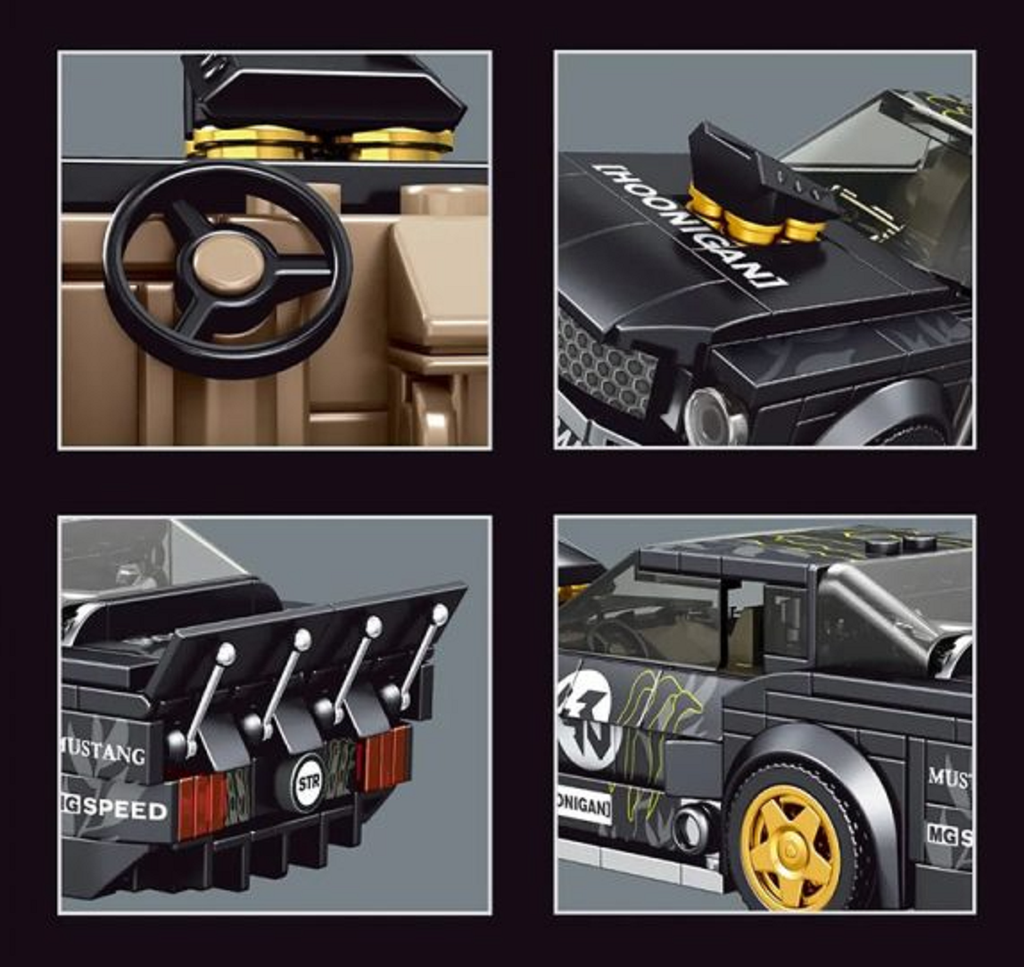 Mould King 27024S Speed Champion 1965er Mustang 408 Teile