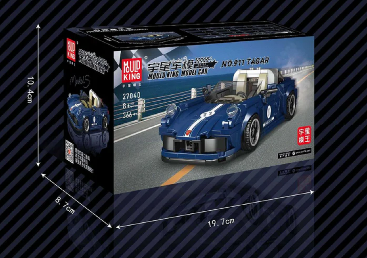 Mould King 27040S Speed Champion 911er Targa 366 Teile