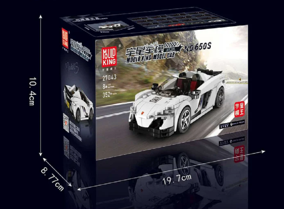 Mould King 27043 Speed Champion McLaren 650S 352 Teile