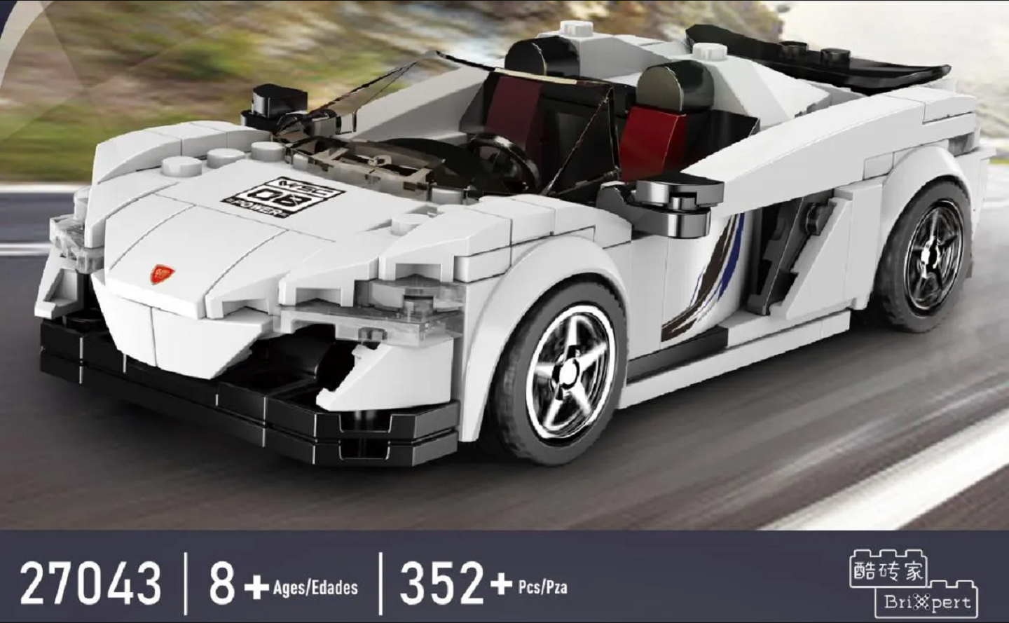 Mould King 27043 Speed Champion McLaren 650S 352 Teile