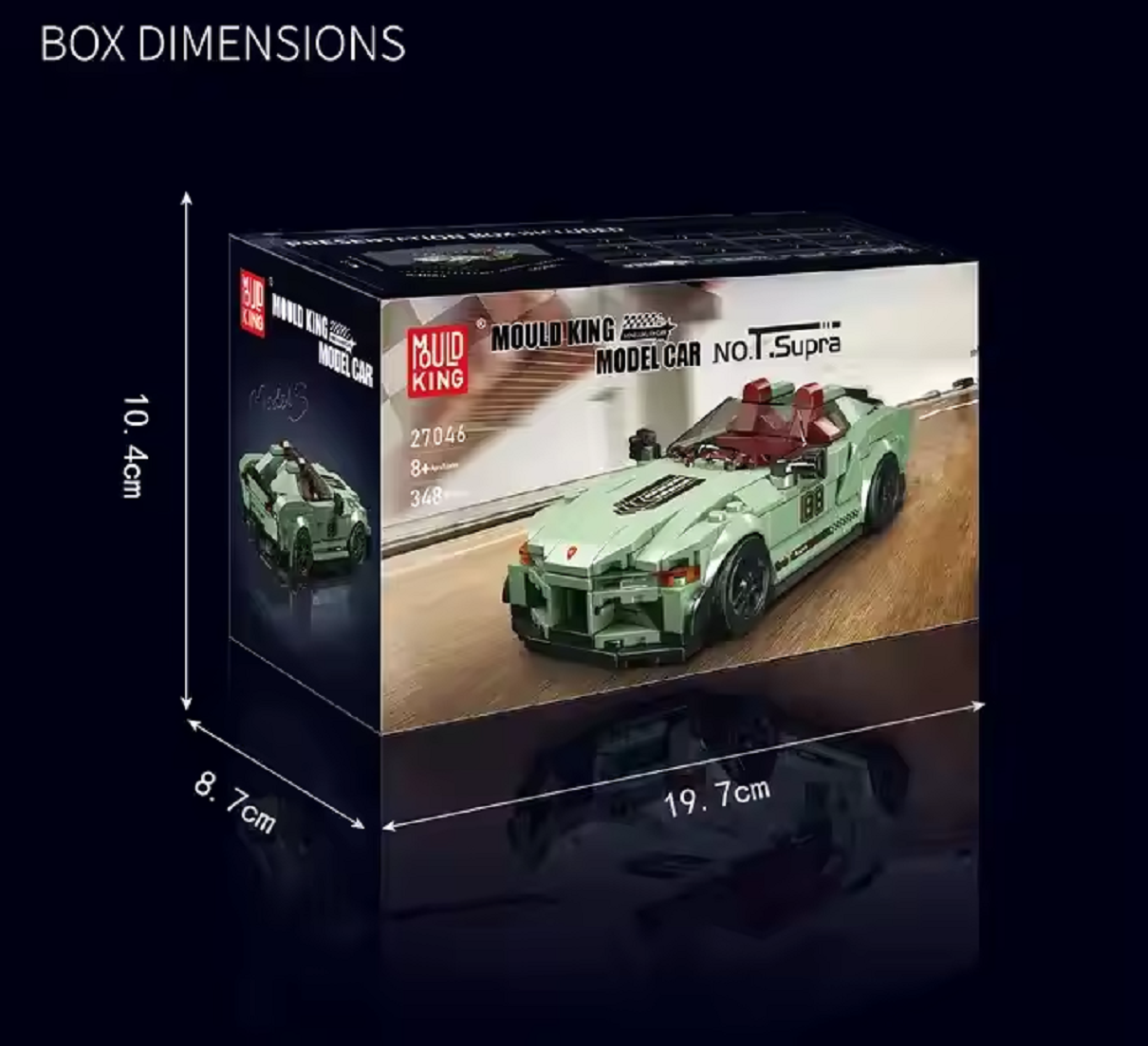 Mould King 27046S Speed Champion Supra Cabriolet 348 Teile