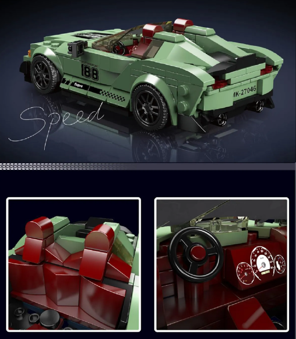 Mould King 27046S Speed Champion Supra Cabriolet 348 Teile