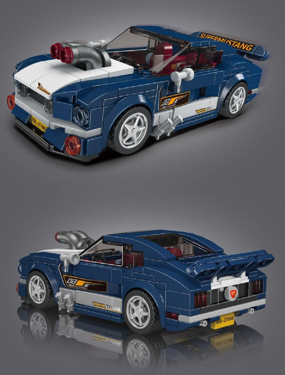 Mould King 27048S Speed Champion Super Mustang 376 Teile