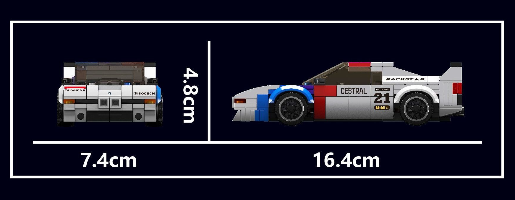 Mould King 27062S Speed Champion BMW M1 363 Teile