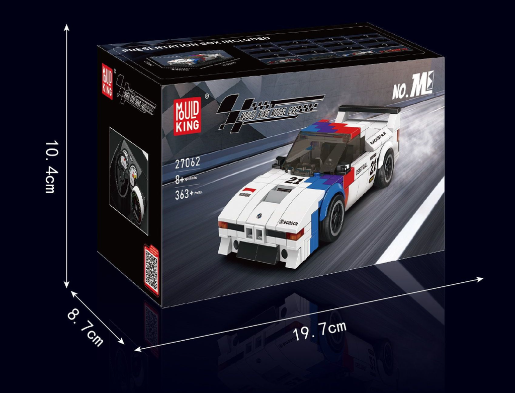 Mould King 27062S Speed Champion BMW M1 363 Teile