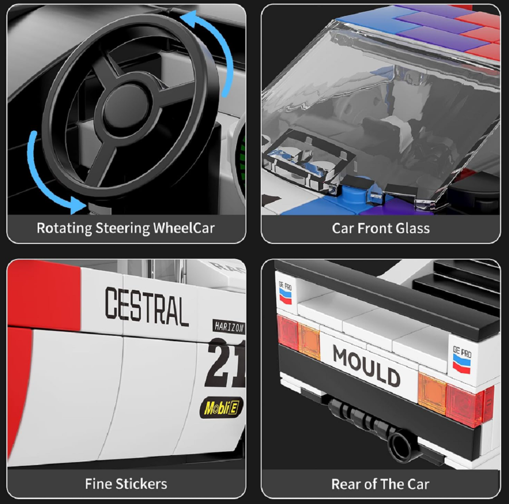 Mould King 27062S Speed Champion BMW M1 363 Teile