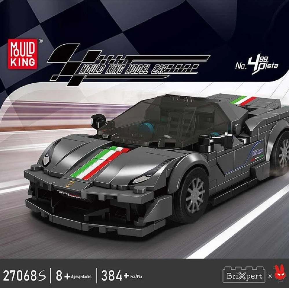 Mould King 27068S Speed Champion F488 Pista 358 Teile