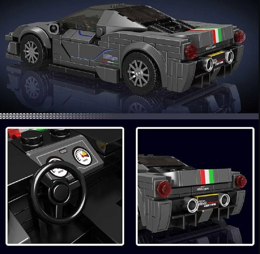 Mould King 27068S Speed Champion F488 Pista 358 Teile