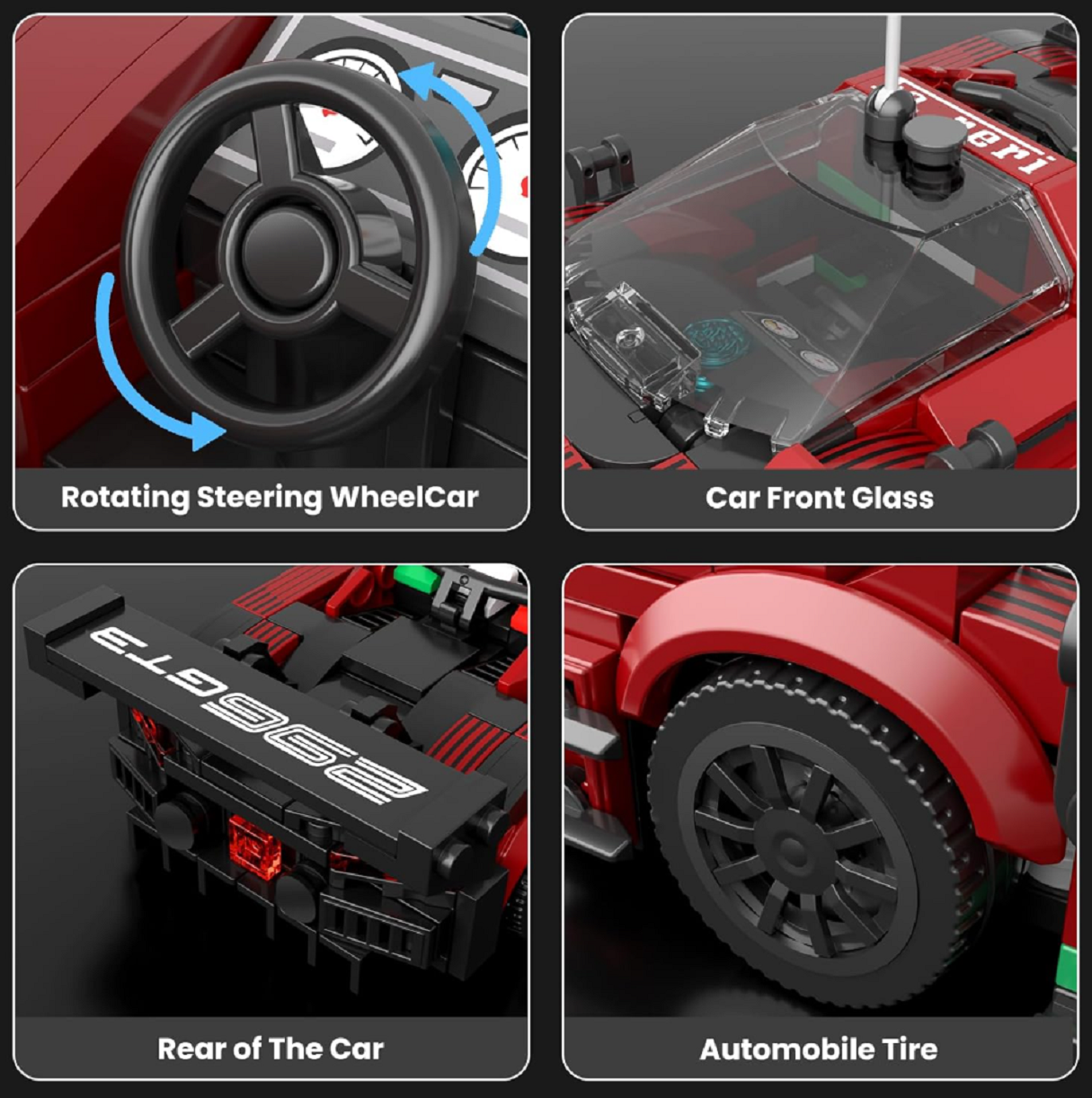 Mould King 27087 Speed Champion F296 GT3 mit 416 Teilen