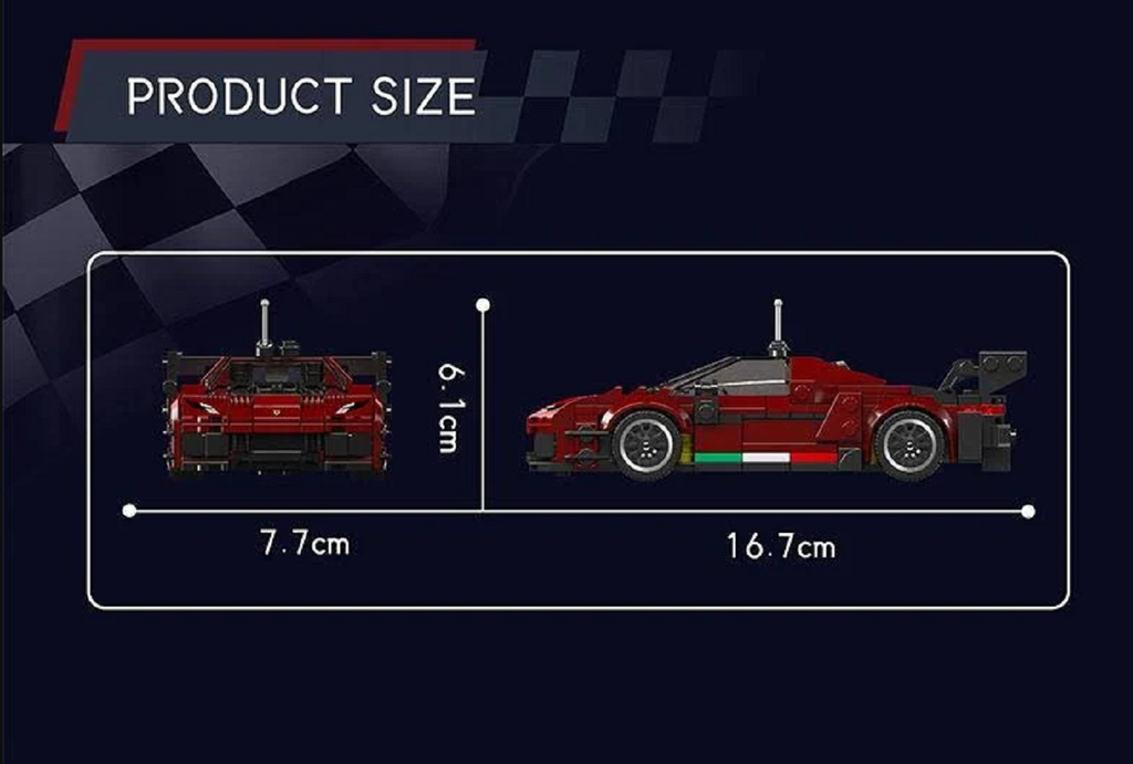 Mould King 27087 Speed Champion F296 GT3 mit 416 Teilen