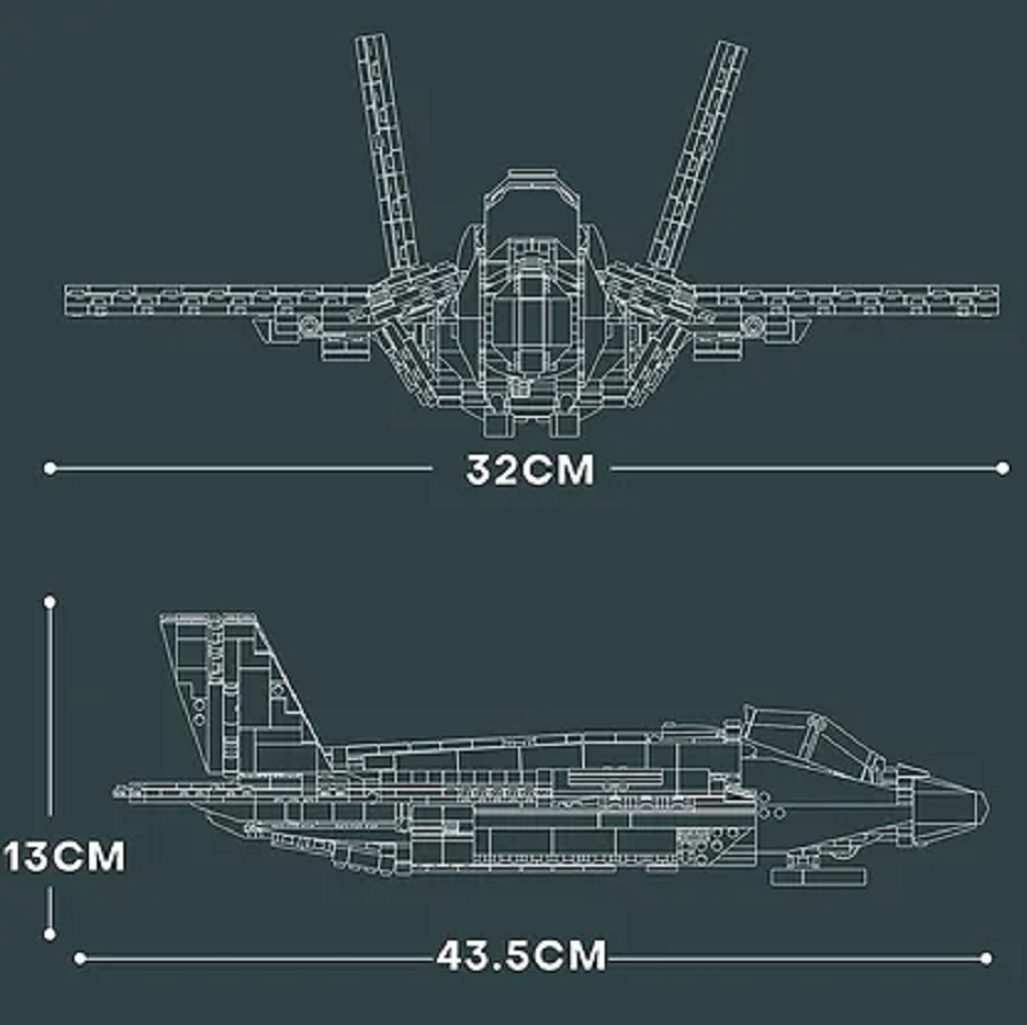 Reobrix 33021 Lockheed Martin F-35 B Kampfjet 1.600 Teile
