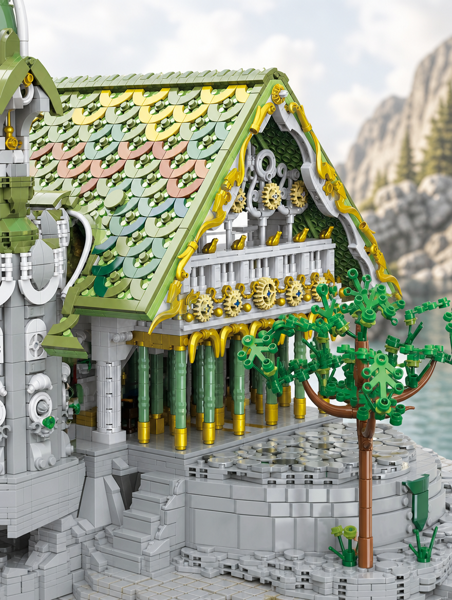 BAKA 33237 Hall of the Waterfront - 4.155 Teile - Valley of Twilight Klemmbausteine