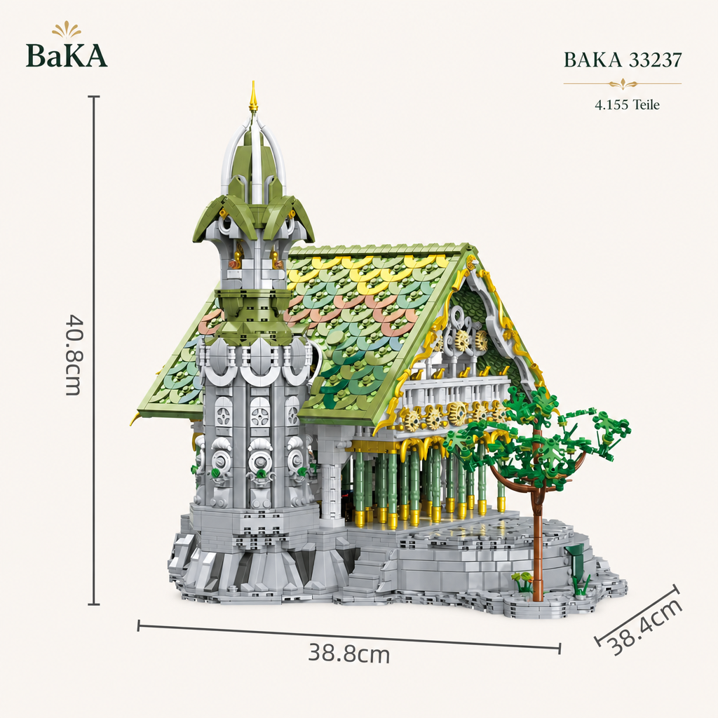 BAKA 33237 Hall of the Waterfront - 4.155 Teile - Valley of Twilight Klemmbausteine
