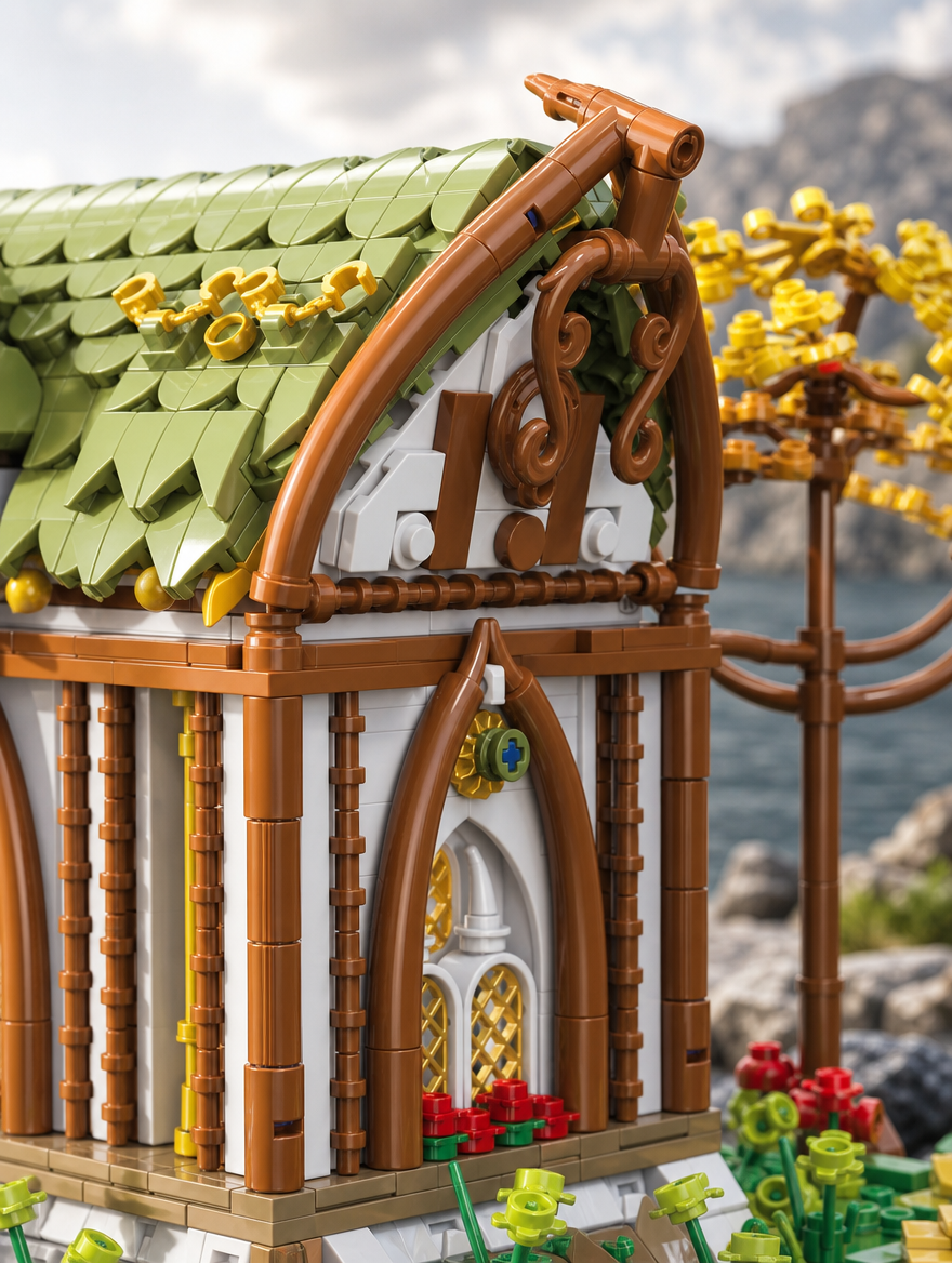 BAKA 33238 The Elven Tavern  2.867 Teile Valley Twilight Klemmbaustein Set