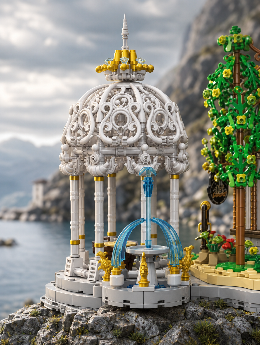 BAKA 33238 The Elven Tavern  2.867 Teile Valley Twilight Klemmbaustein Set