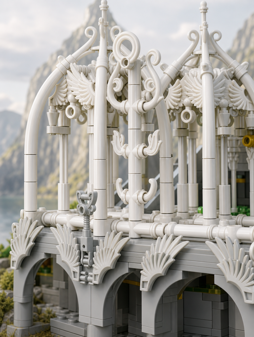 BAKA 33239 Corridor of Wonder 2.052 Teile Valley Twilight Klemmbaustein Set