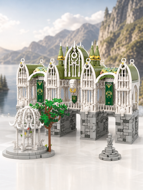 BAKA 33240 Bridge of Courage 3.035 Teile Valley Twilight Klemmbaustein Set