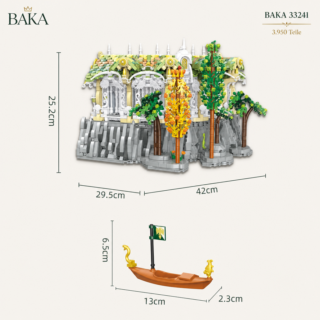 BAKA 33241 Gallery of View 3.950 Teile Valley Twilight Klemmbaustein Set