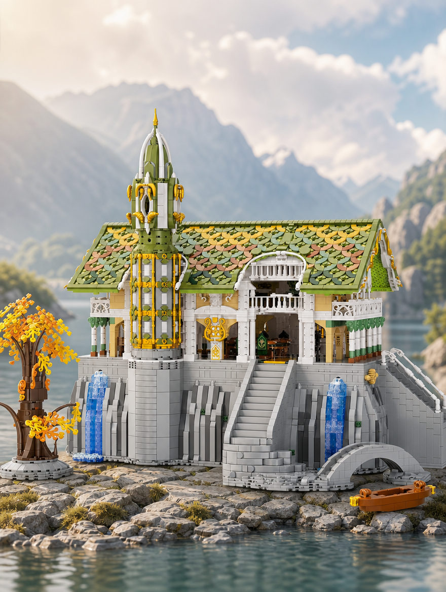 BAKA 33242 Tower of Power 5.836 Teile Valley Twilight Klemmbaustein Set