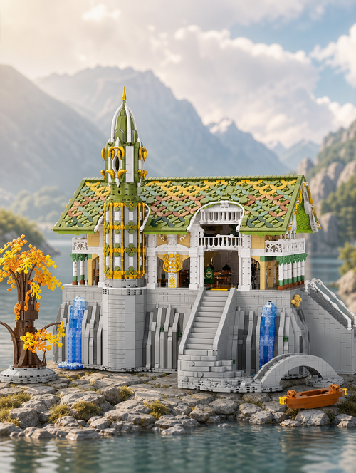 BAKA 33242 Tower of Power 5.836 Teile Valley Twilight Klemmbaustein Set