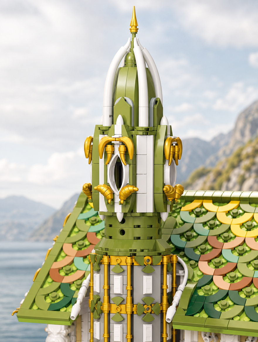 BAKA 33242 Tower of Power 5.836 Teile Valley Twilight Klemmbaustein Set