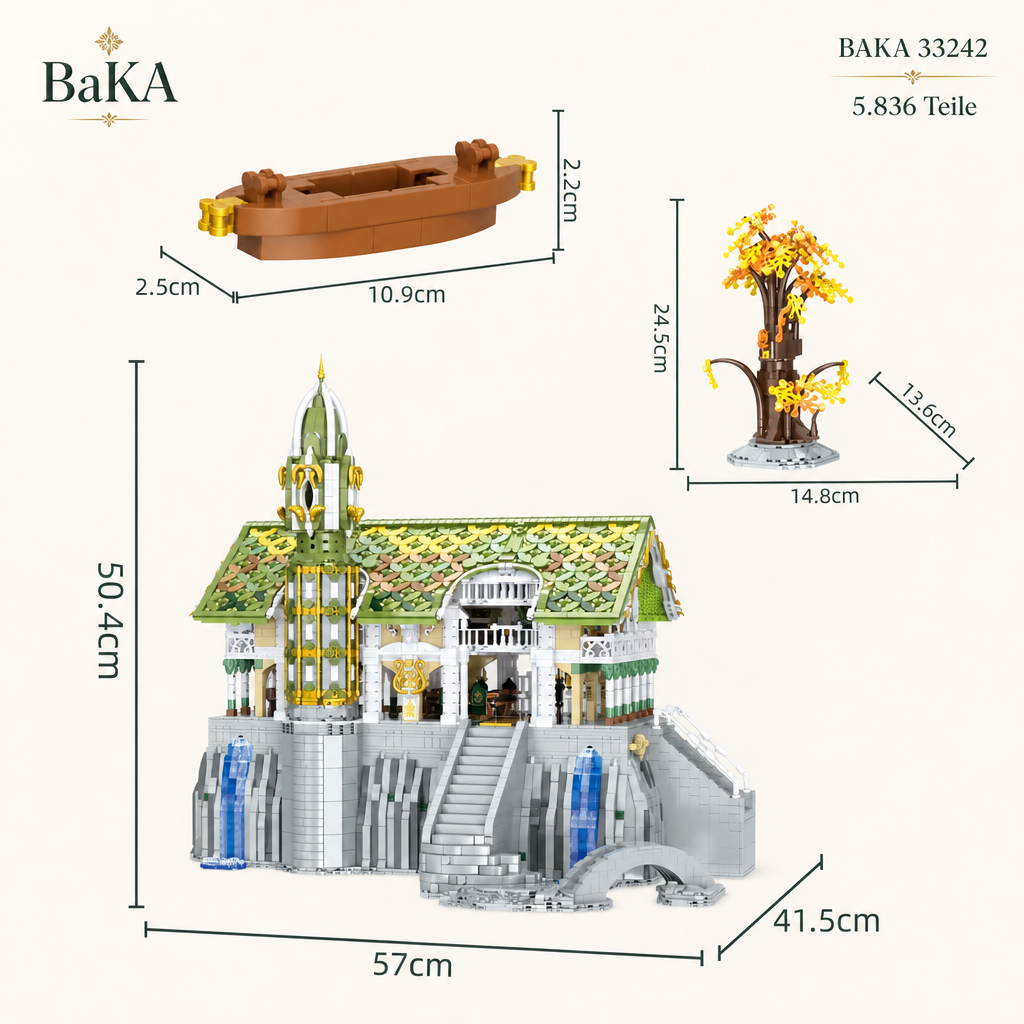 BAKA 33242 Tower of Power 5.836 Teile Valley Twilight Klemmbaustein Set