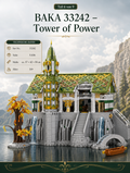 BAKA 33242 Tower of Power 5.836 Teile Valley Twilight Klemmbaustein Set