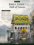 BAKA 33244 Hall of Guests 5.044 Teile Valley Twilight Klemmbaustein Set