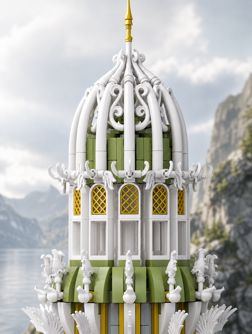 BAKA 33245 Tower of Zodiac 3.726 Teile Valley Twilight Klemmbaustein Set