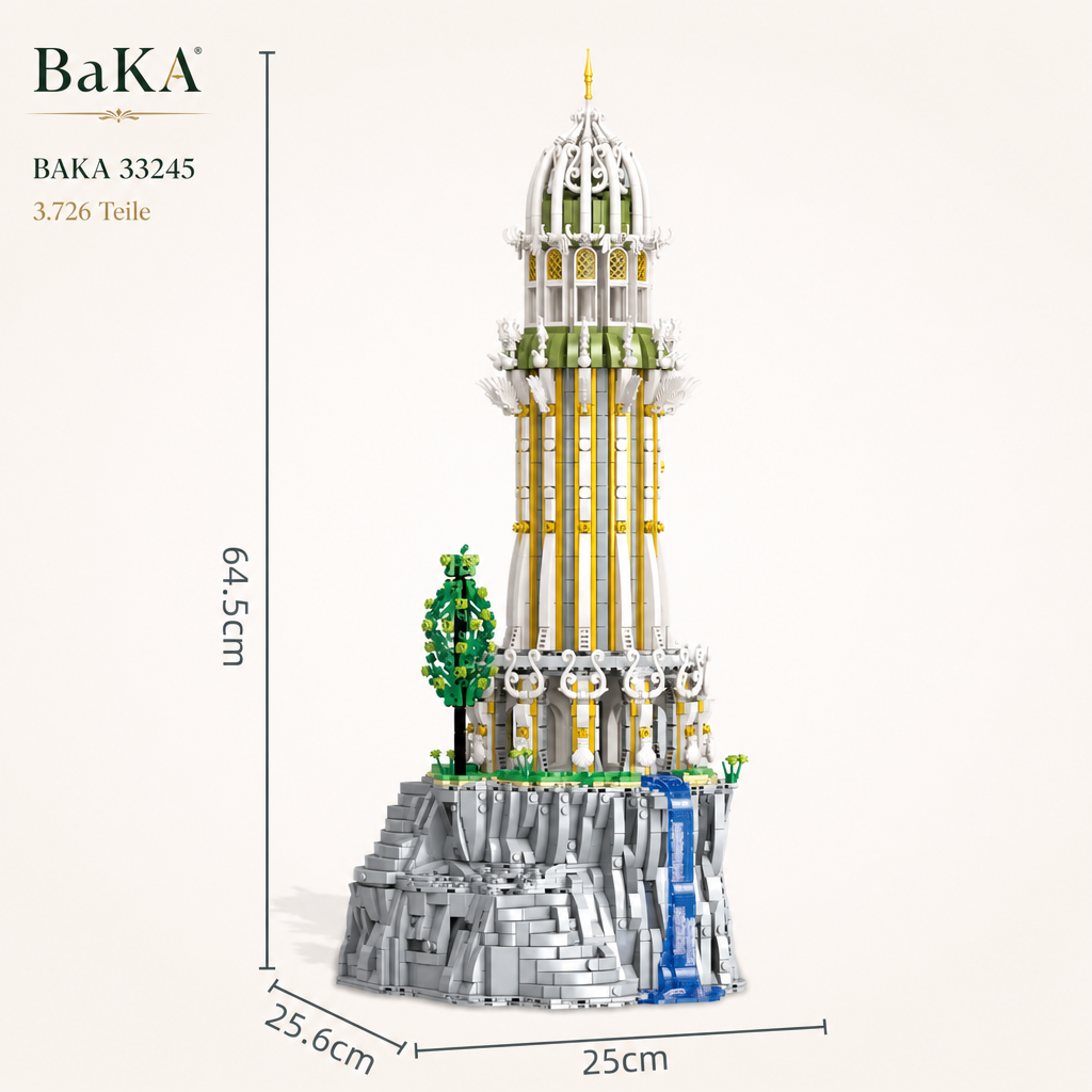 BAKA 33245 Tower of Zodiac 3.726 Teile Valley Twilight Klemmbaustein Set