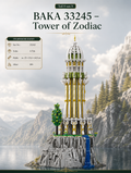BAKA 33245 Tower of Zodiac 3.726 Teile Valley Twilight Klemmbaustein Set