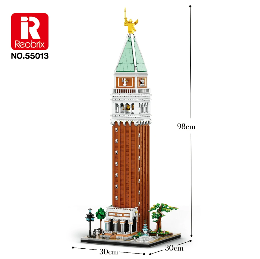 Reobrix 55013 Campanile Di San Marco 3.903 Teile Architektur Baustein Set