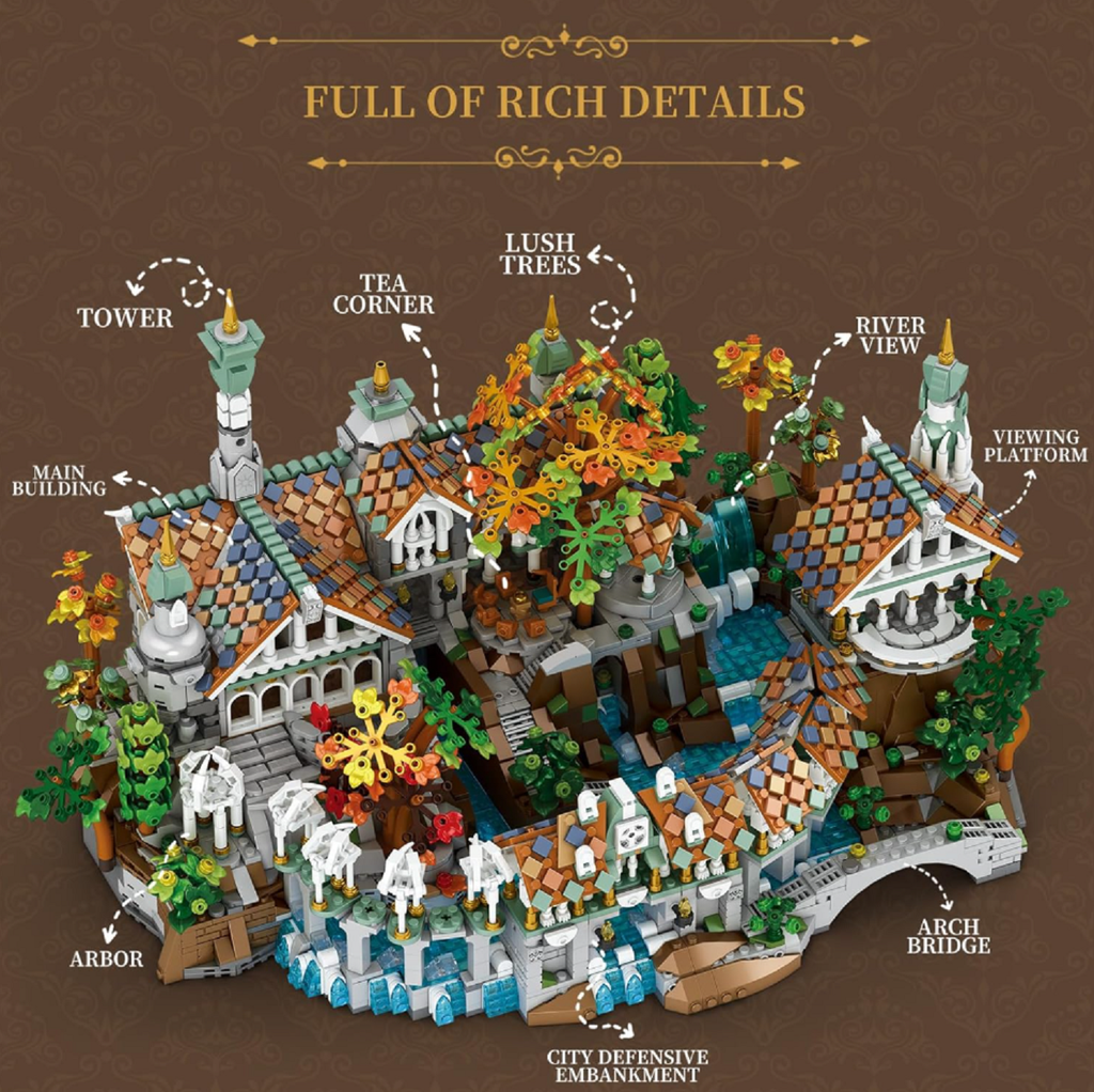 Reobrix 55015 Duskvale Sanctum Mittelalter Tal-Stadt 4.406 Teile