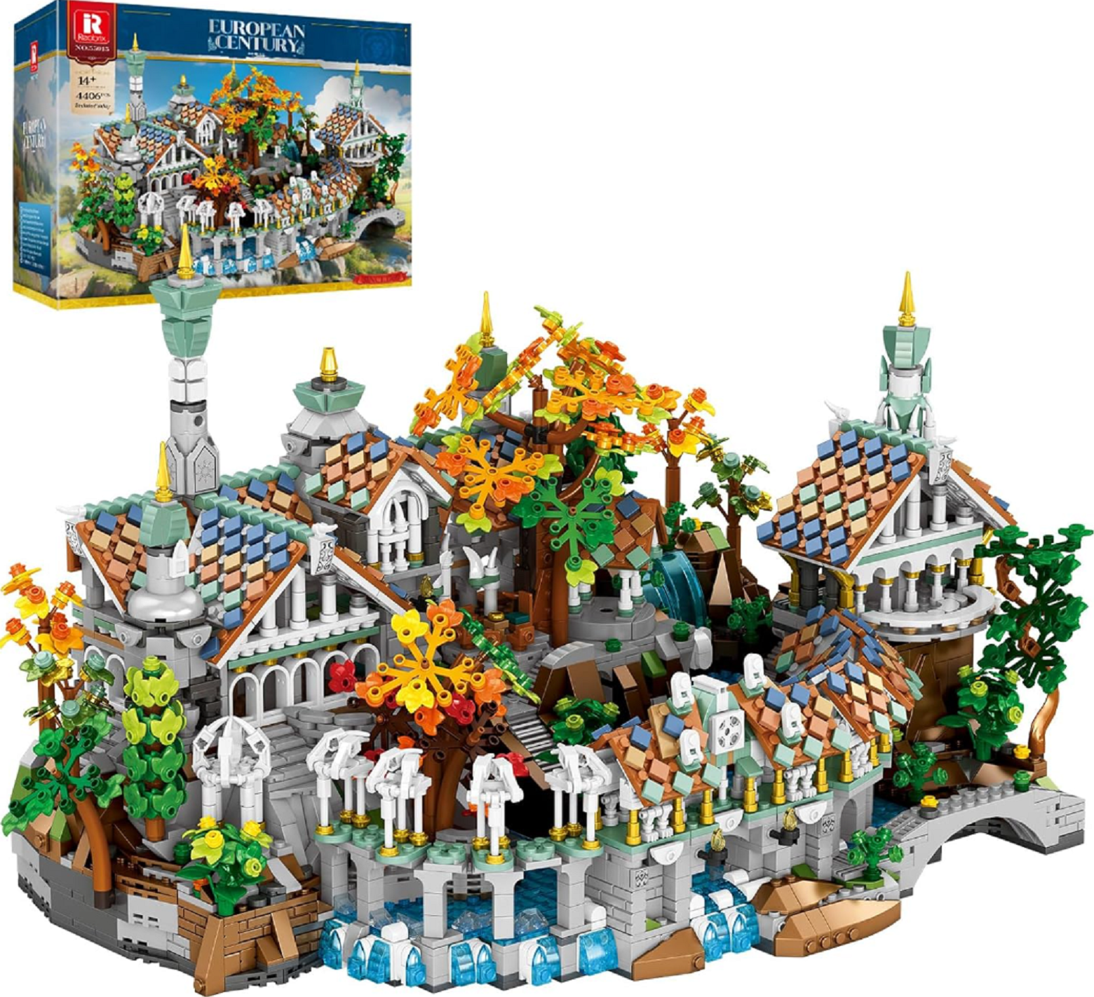 Reobrix 55015 Duskvale Sanctum Mittelalter Tal-Stadt 4.406 Teile